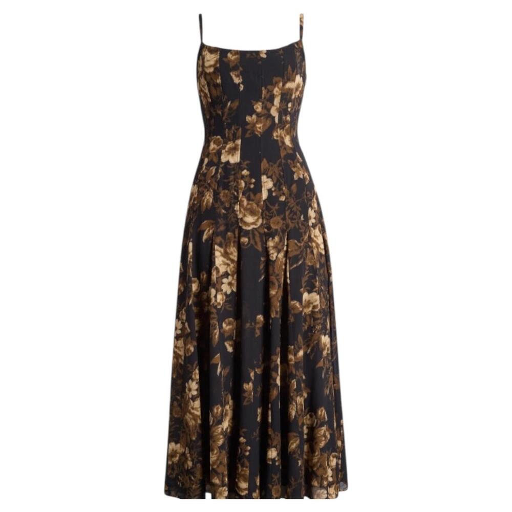 NWOT Reformation Katalina Floral Dress Sz 10 - Picture 1 of 10